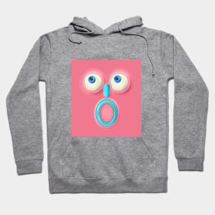 Smiling emoticon on a pink background. Hoodie